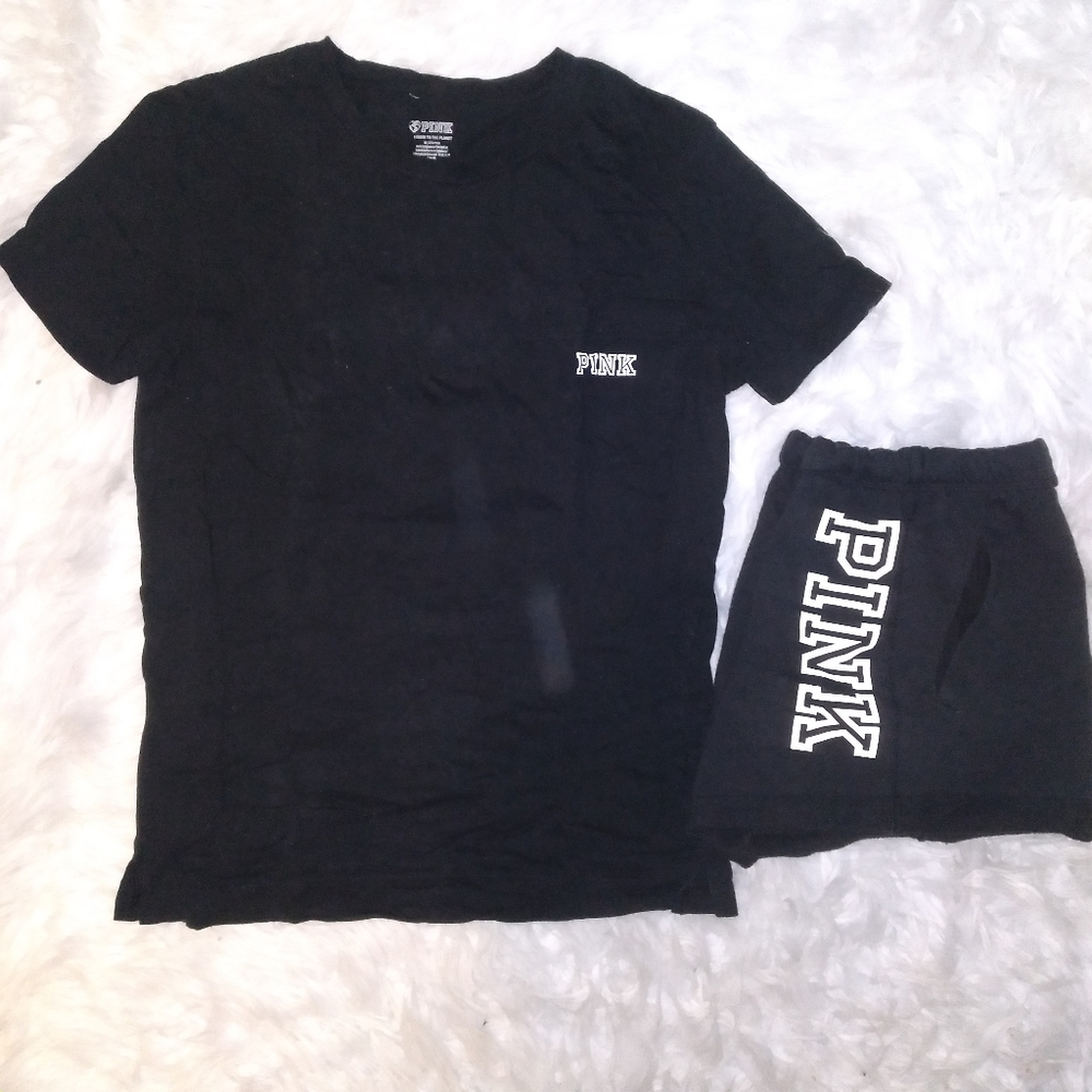 VS PINK BLACK SET